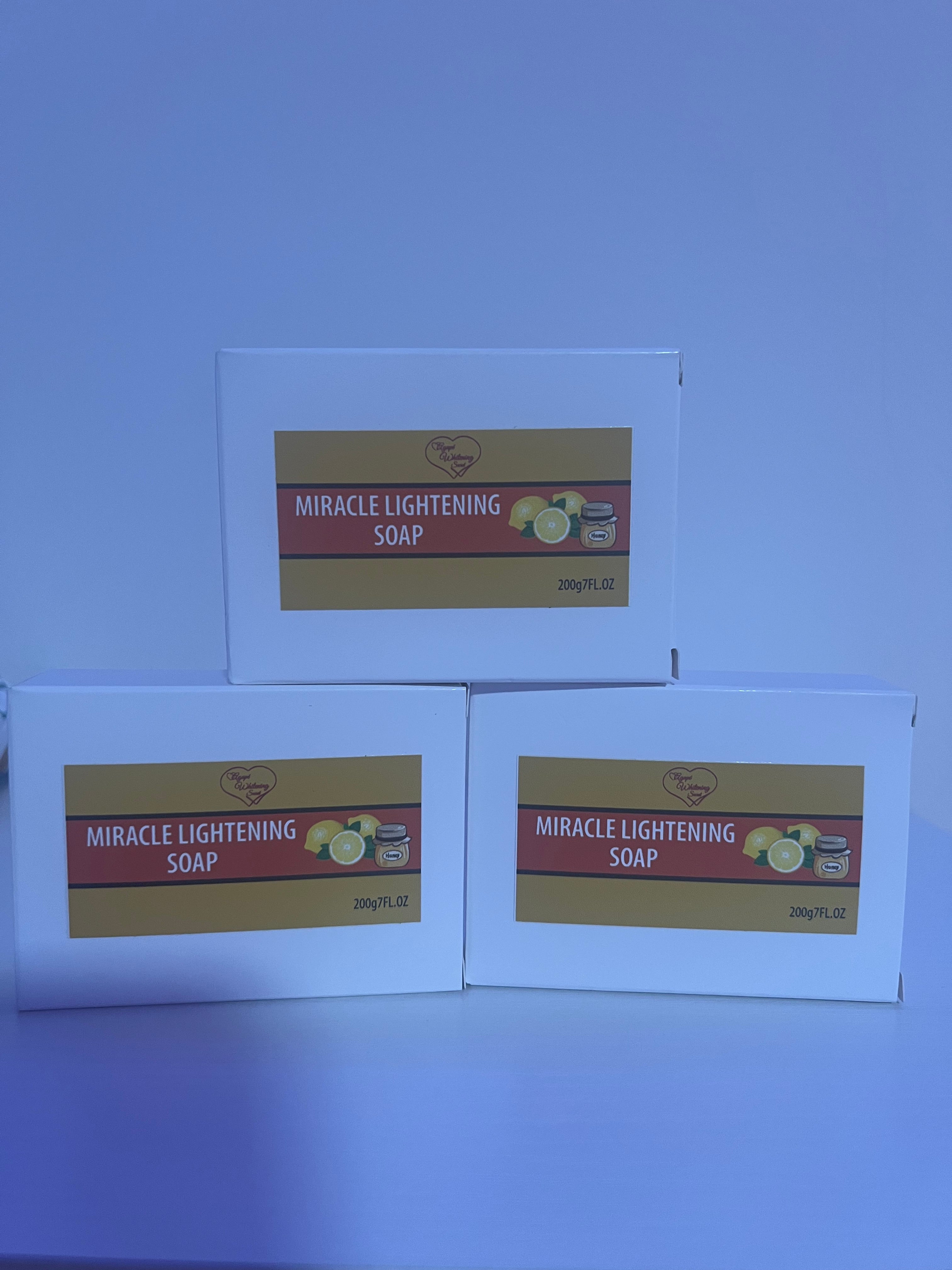 3 Pc 7oz lemon honey cojic soap for acne spot remover body care cleansing repair