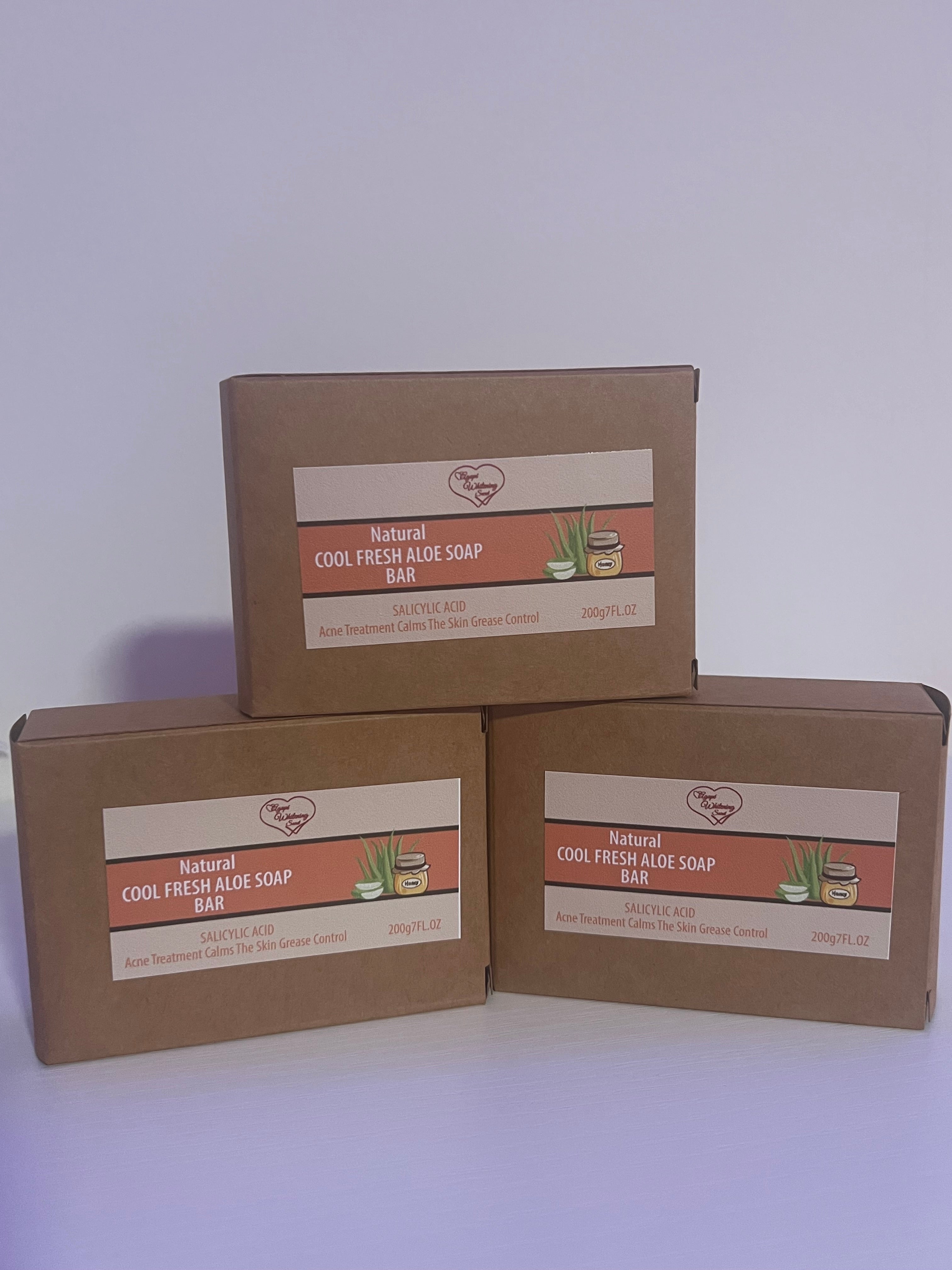 3 Pcs 7oz aloe honey cojic soap for acne spot remover body care cleansing repair